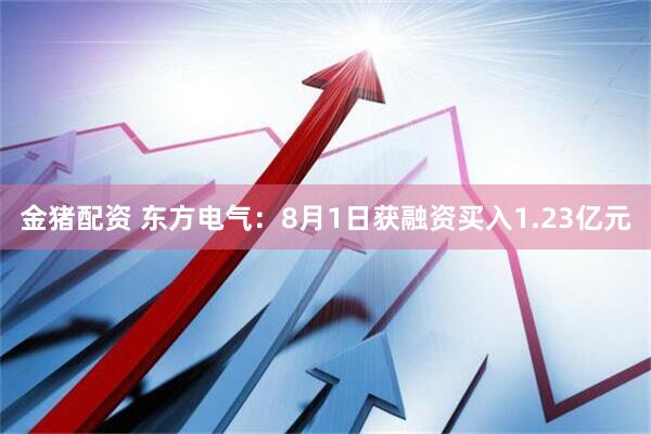 金猪配资 东方电气：8月1日获融资买入1.23亿元
