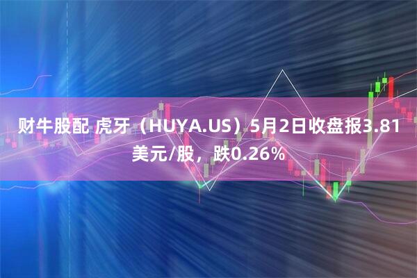 财牛股配 虎牙（HUYA.US）5月2日收盘报3.81美元/股，跌0.26%